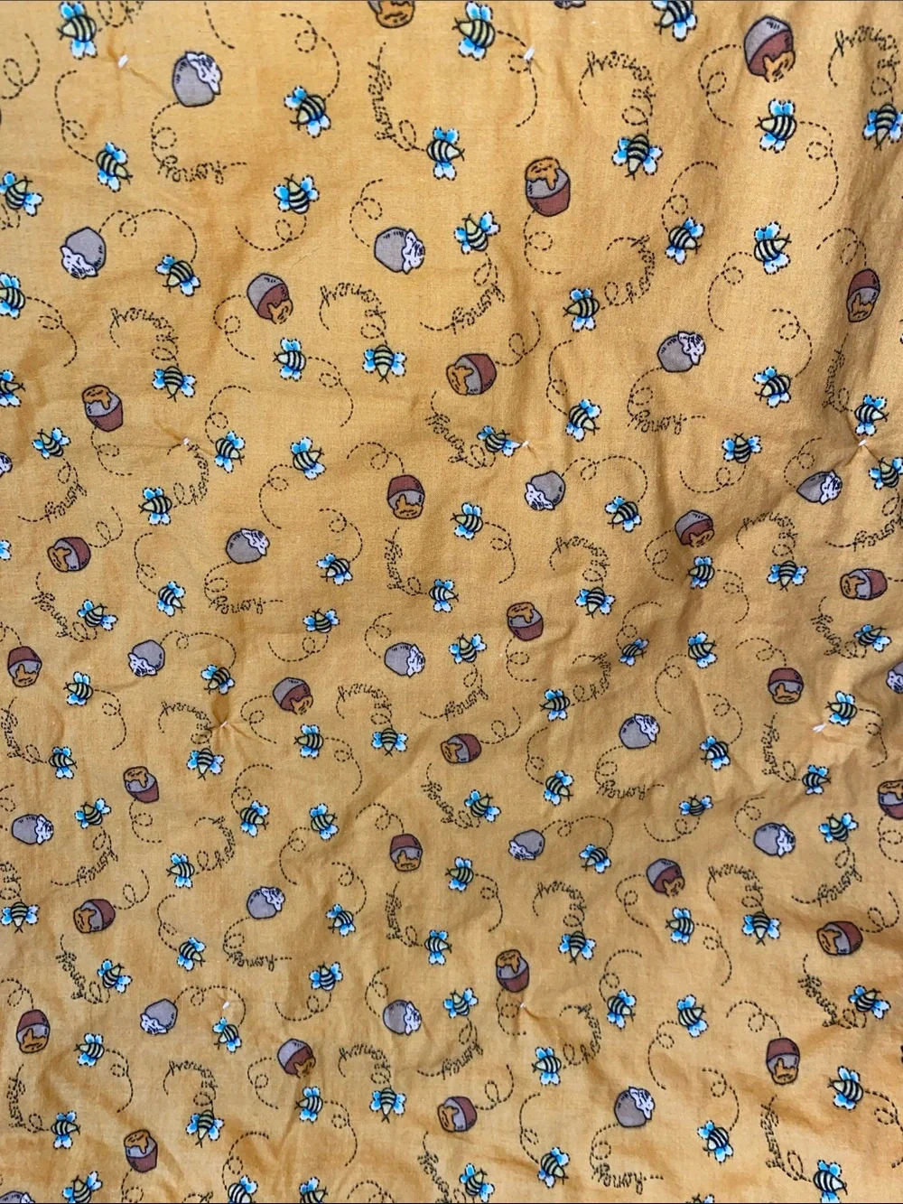 Winnie the Pooh Patchwork Baby Quilt - Bright Primary Colors